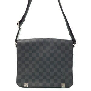 Louis Vuitton Damier Graphite Black District Shoulder Bag